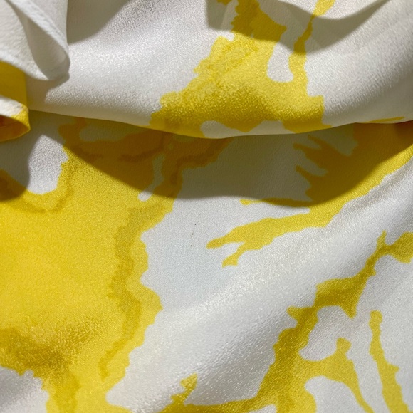 Ann Taylor LOFT Yellow White Floral Ruffle Top Maxi Dress Sz 8 - Picture 16 of 16